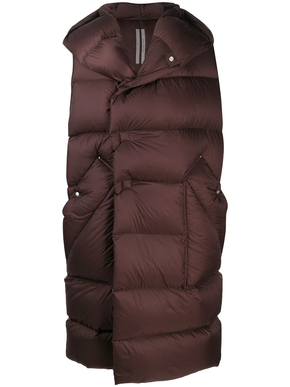 sleeveless padded coat - 1