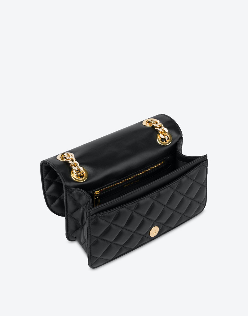 MORPHED LETTERING QUILTED SHOULDER BAG 3