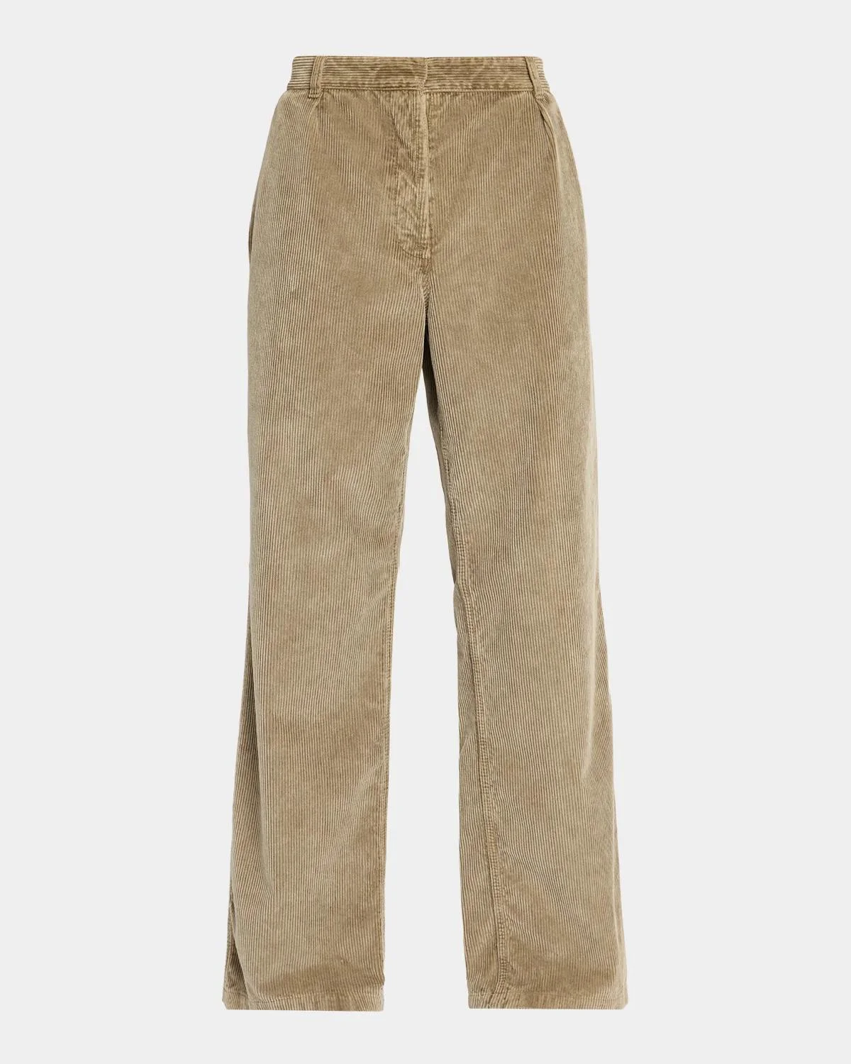 Adler Corduroy Pleated Relaxed-Leg Pants - 1