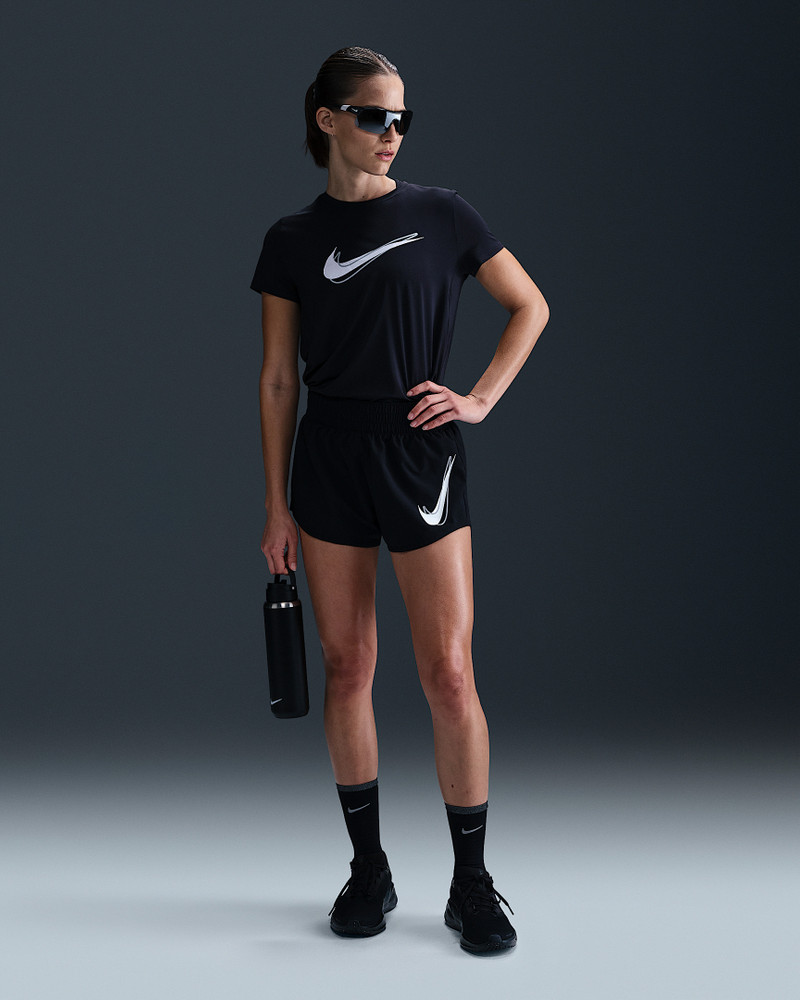 Nike One Women's Dri-FIT Mid-Rise Brief-Lined Running Shorts 1