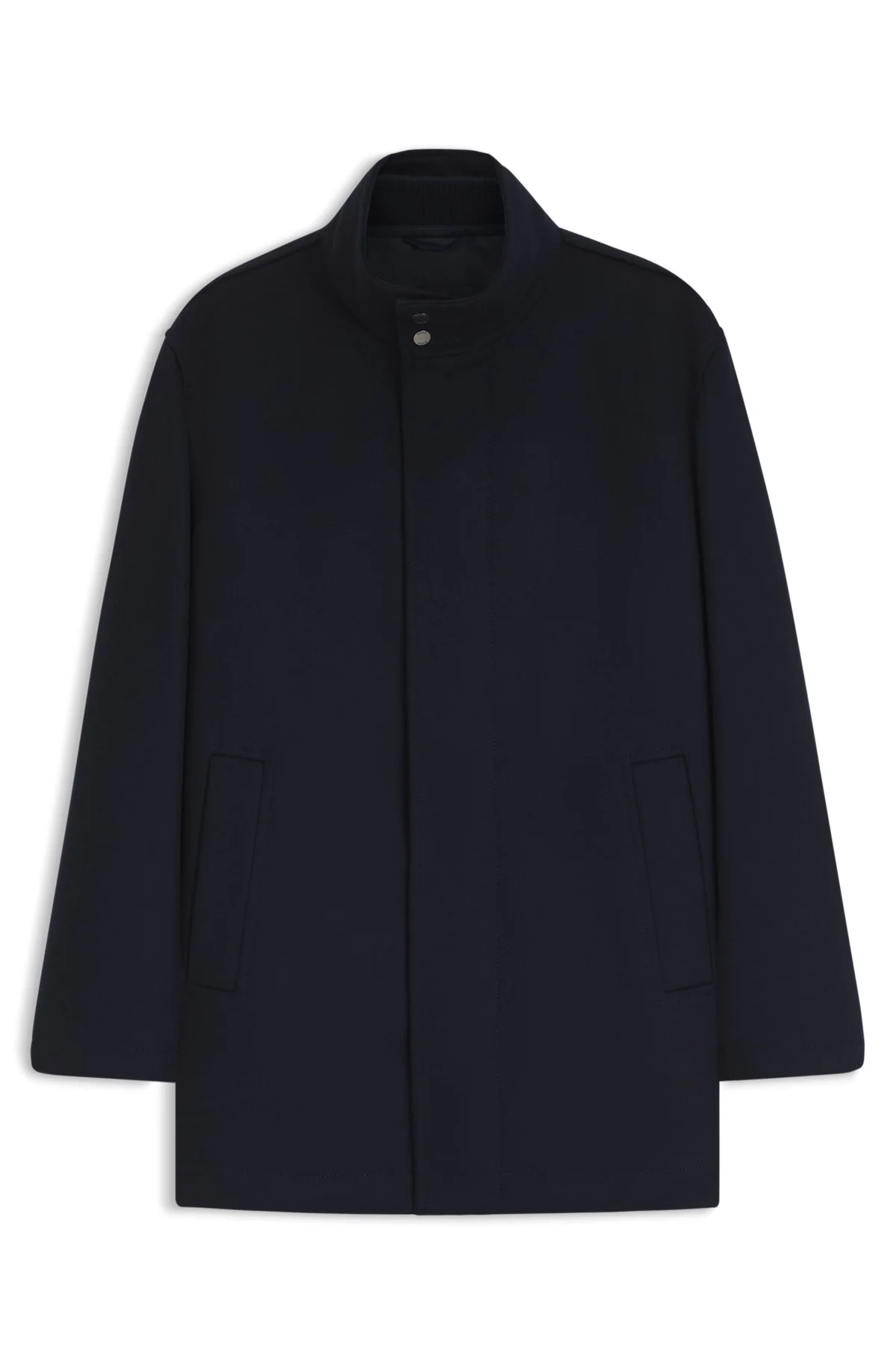 FORMAL COAT IN ITALIAN FABRIC WITH A STAND COLLAR - 1