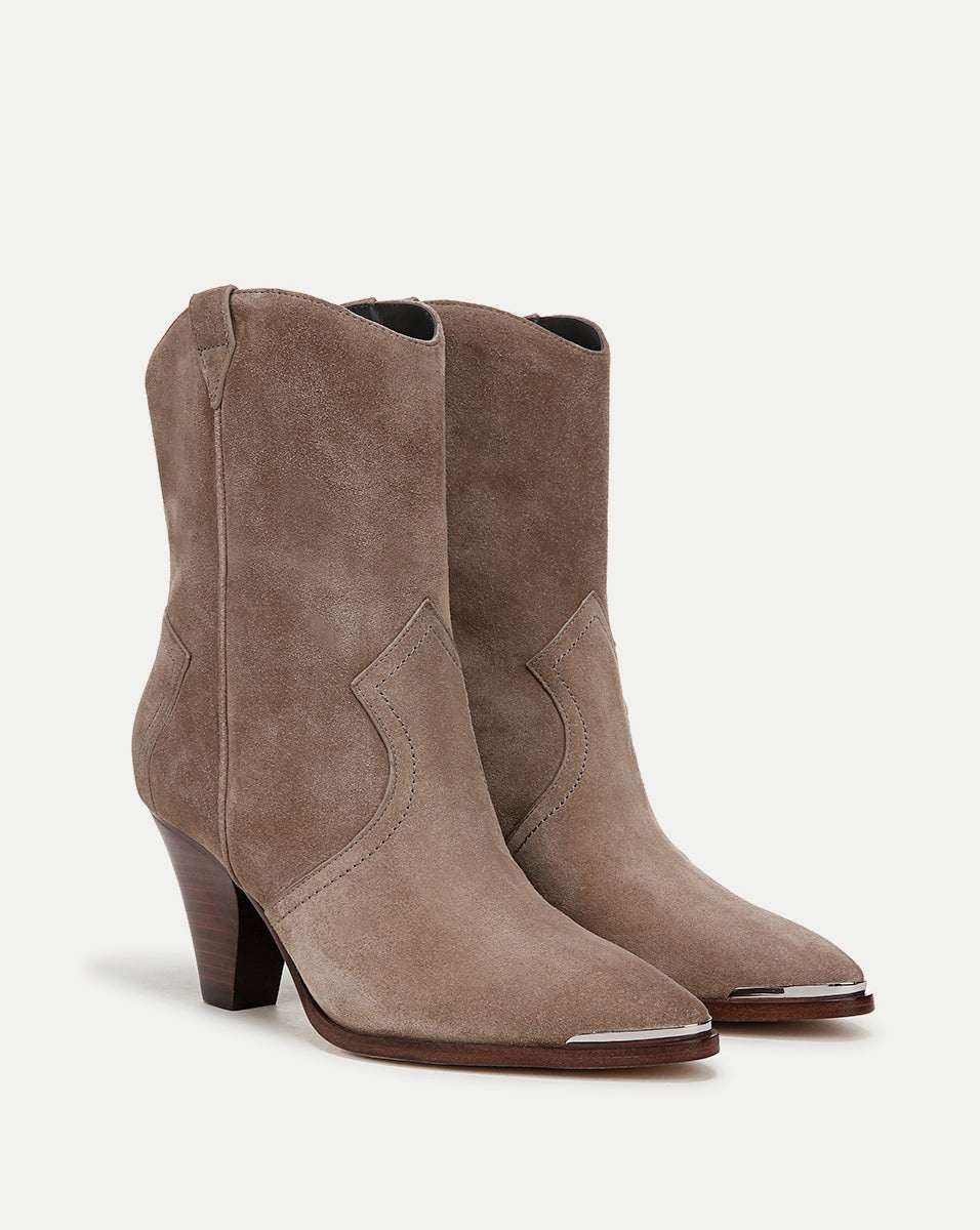 CODY SUEDE WESTERN BOOTIE - 2