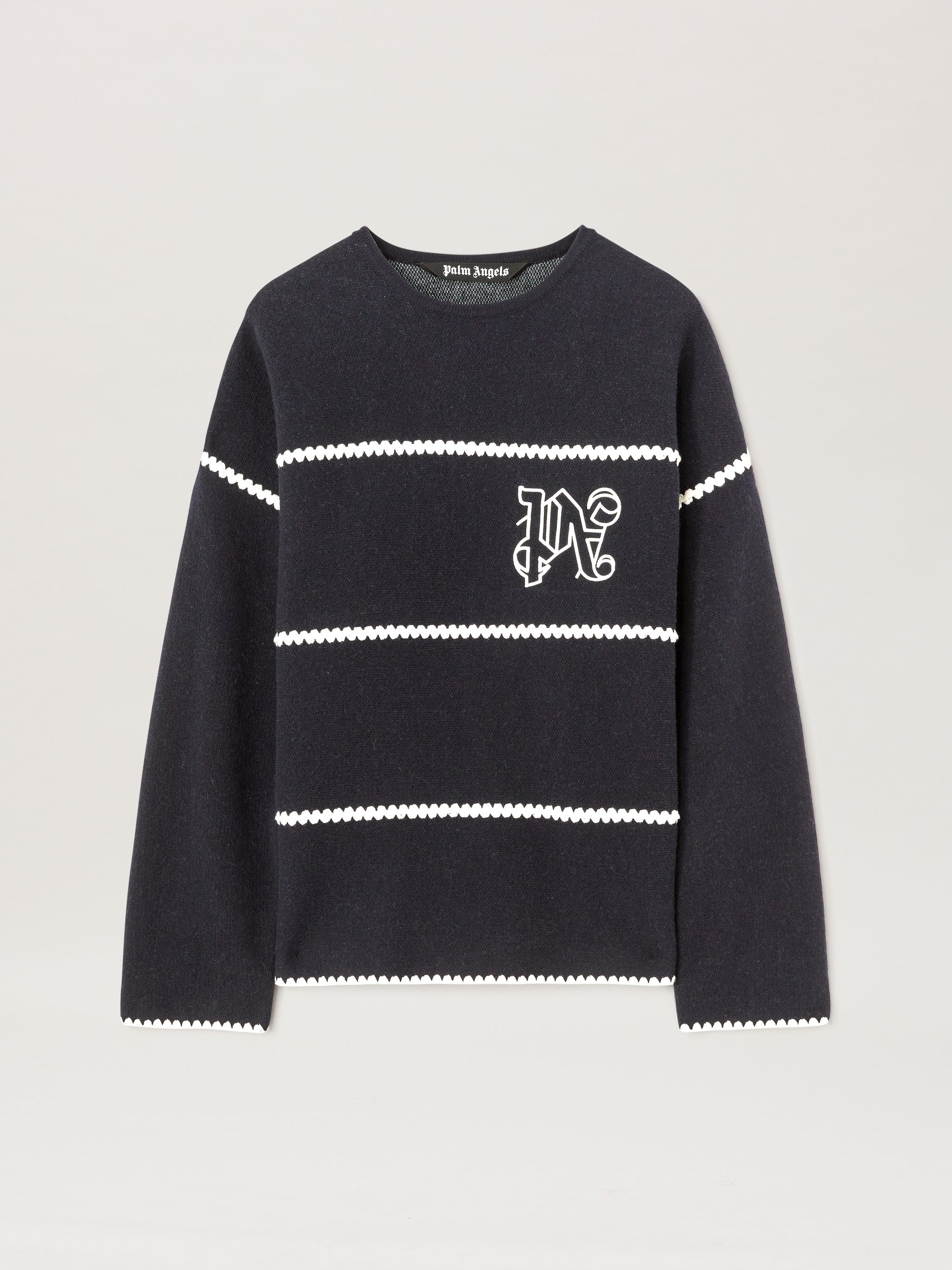 Monogram Striped Sweater - 1