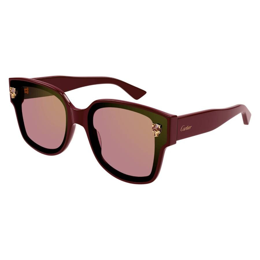 Cartier Panthere De Cartier Red Cat Eye Ladies Sunglasses CT0357S 004 63 - 2