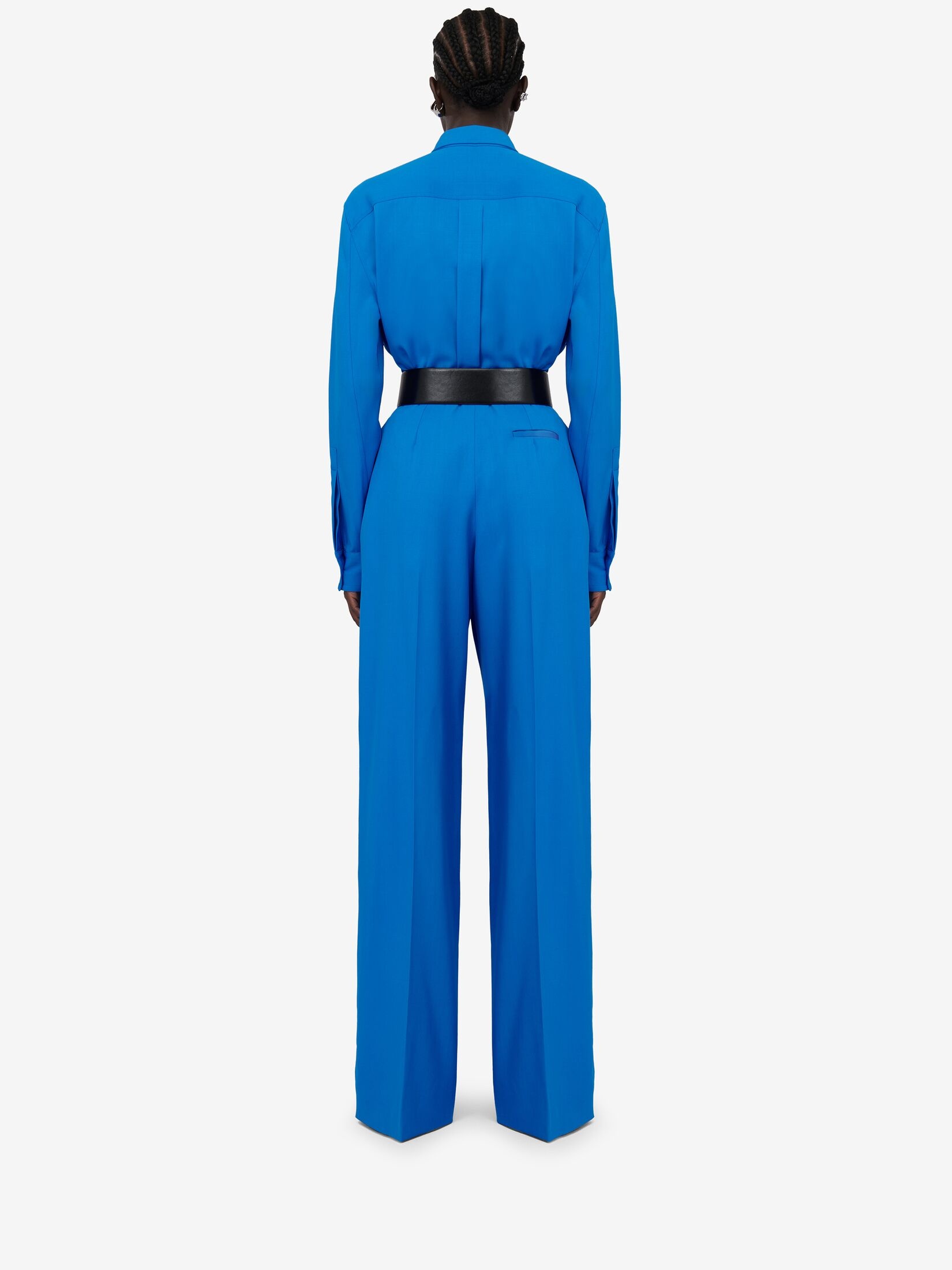 Women's Military Pocket Shirt in Lapis Blue - 4