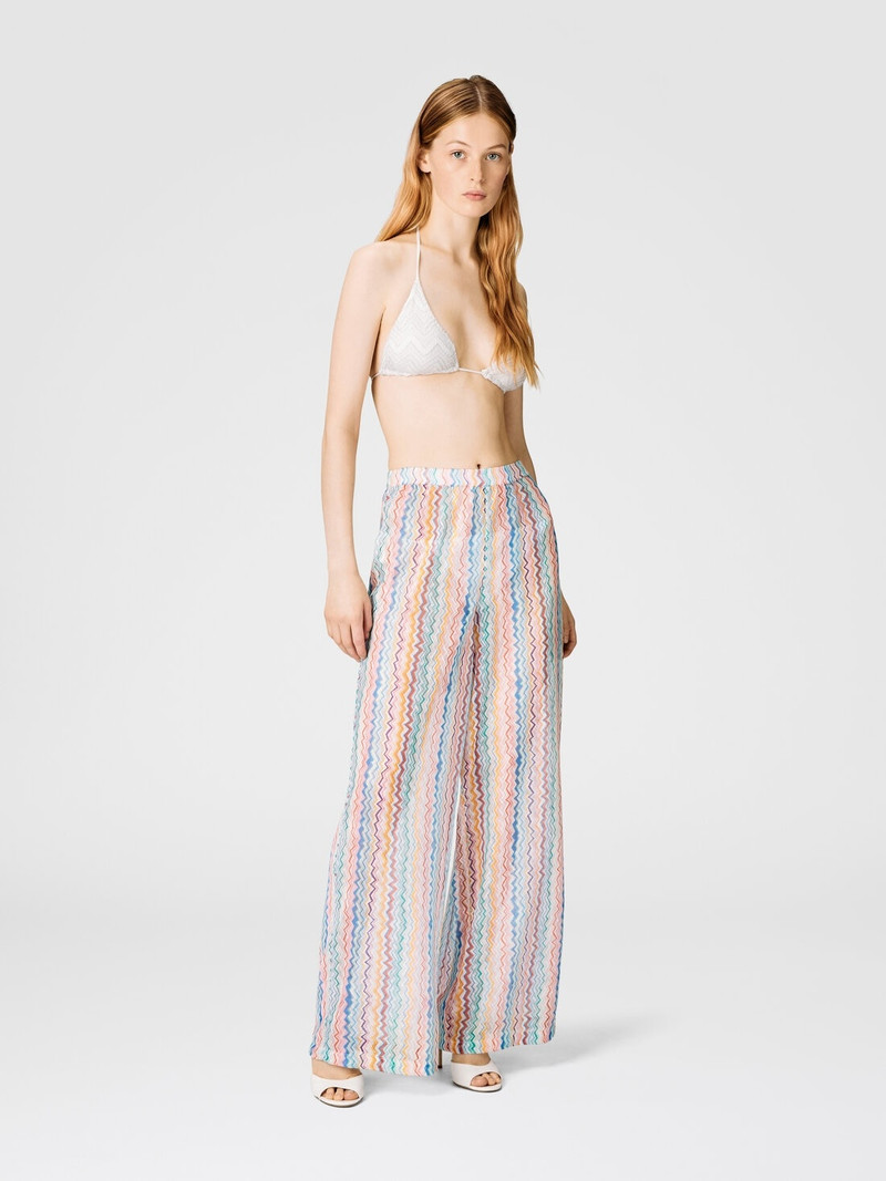 Missoni Palazzo pants with zig zag pattern outlook