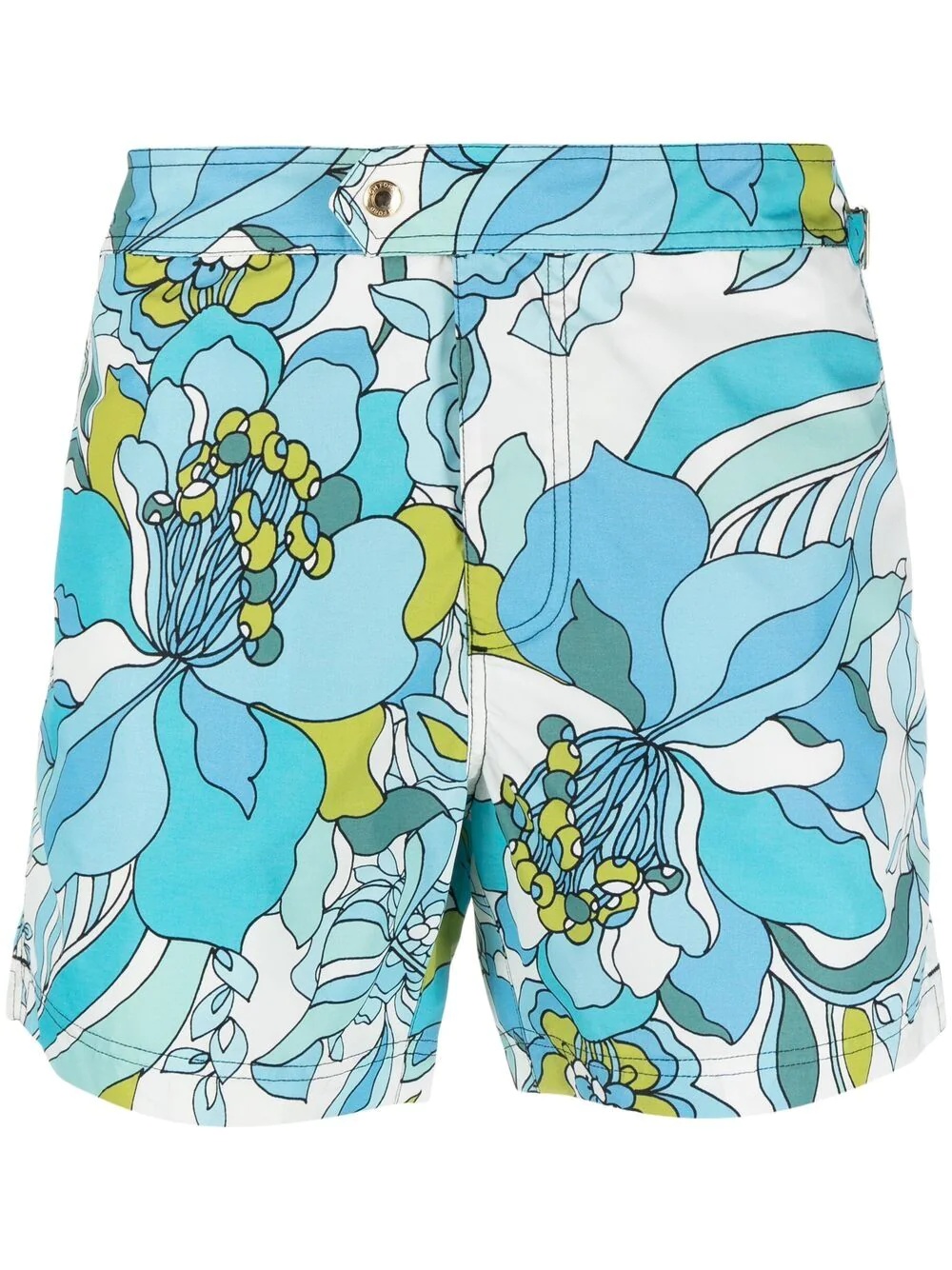 floral-print swim shorts - 1