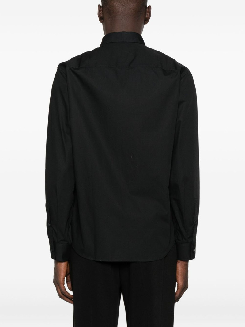 logo-plaque cotton shirt 4