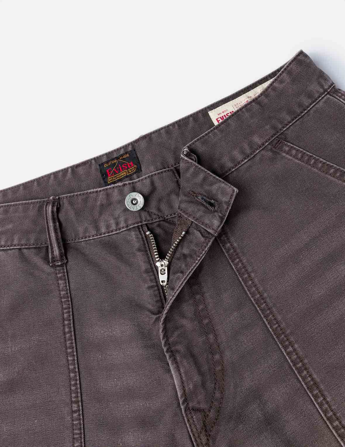 Multi Logos Print Balloon Fit Washed Woven Pants - 10