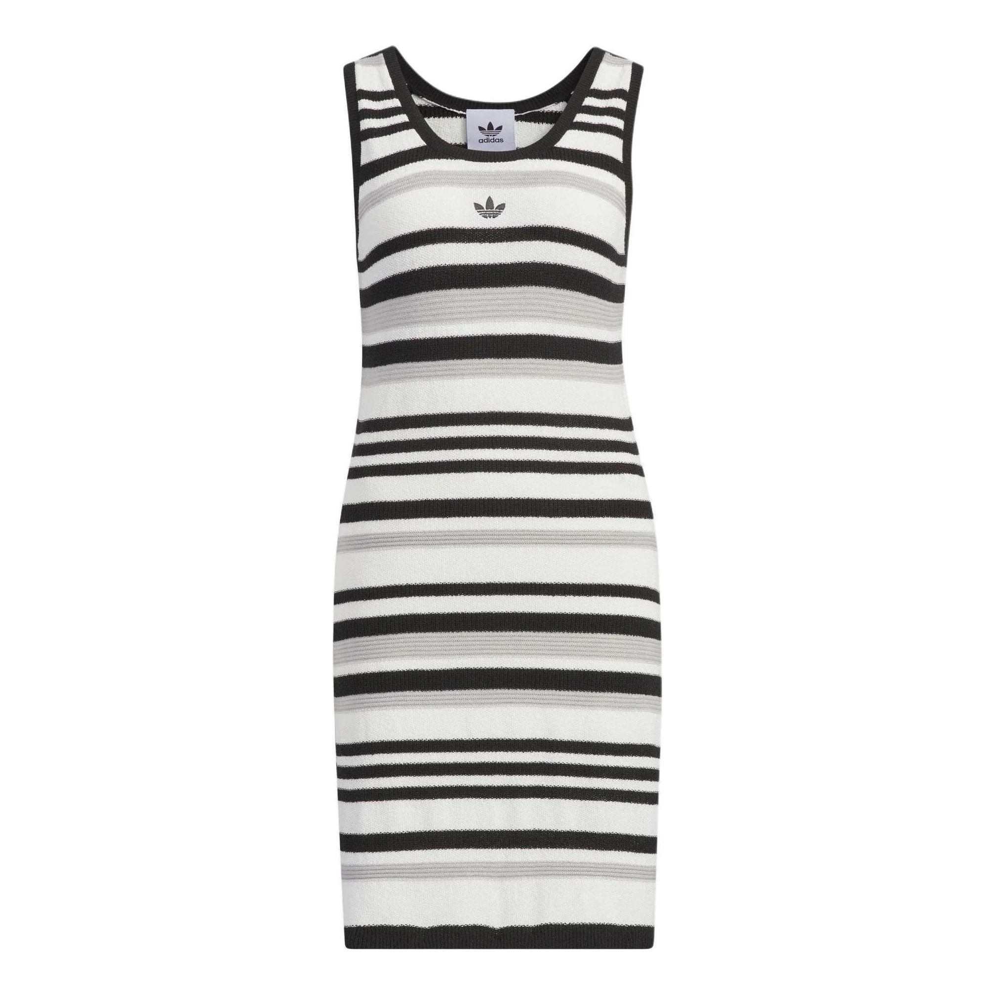 (WMNS) adidas originals KNIT Dress Asia Sizing 'White Black Grey' JI7046 - 1