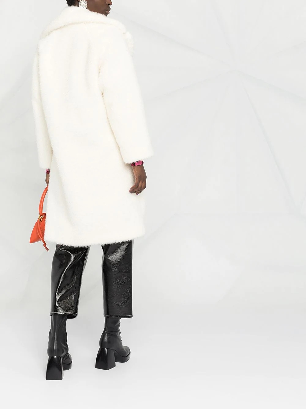 faux-fur collar coat - 4