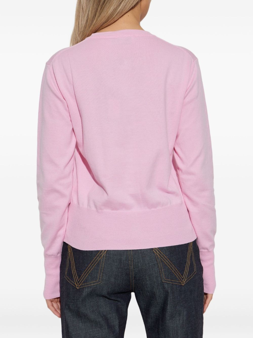 Orb-embroidered cardigan - 4