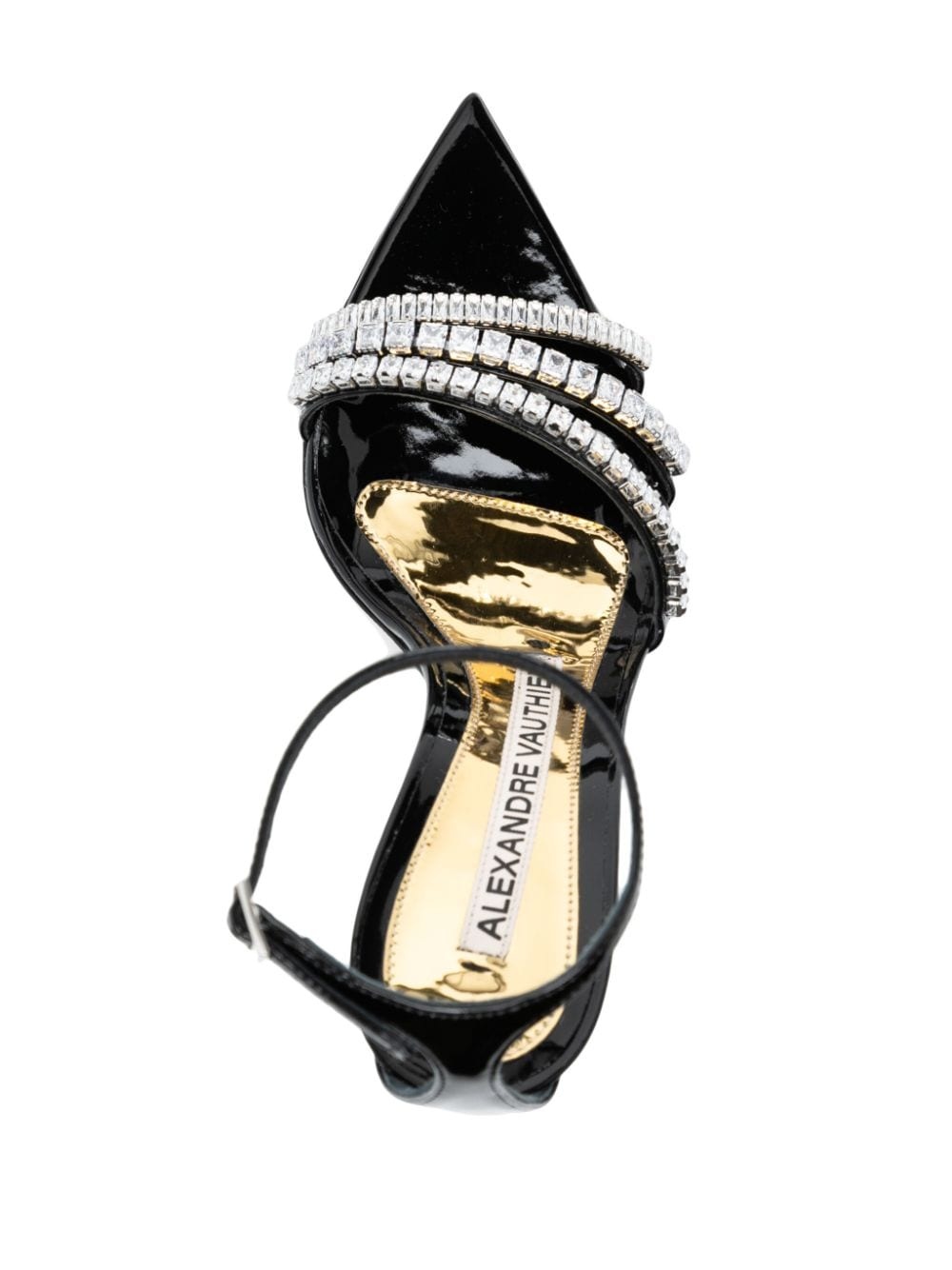 crystal-embellished 85mm leather sandals - 4