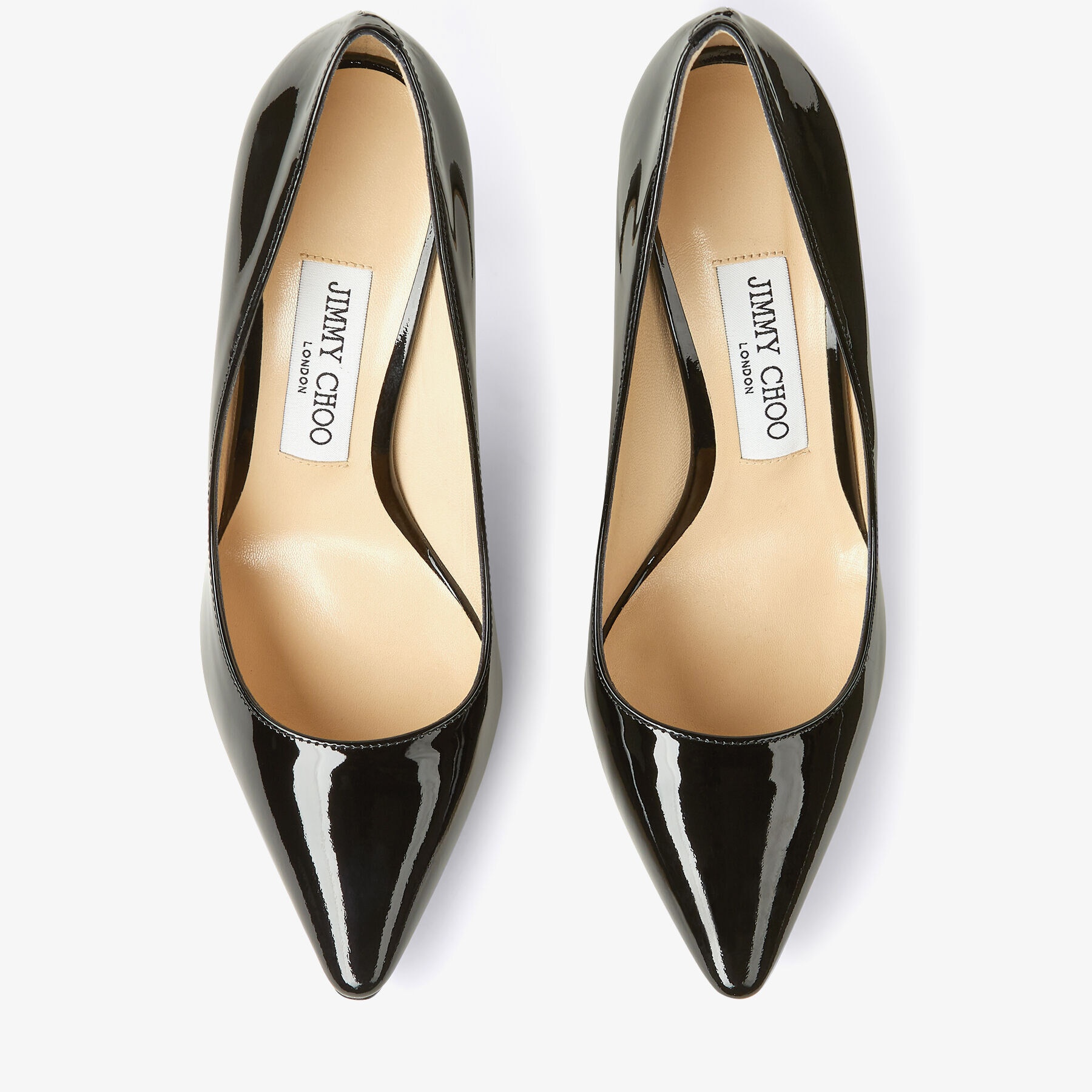 Romy 100
Black Patent Leather Pointy Toe Pumps - 5