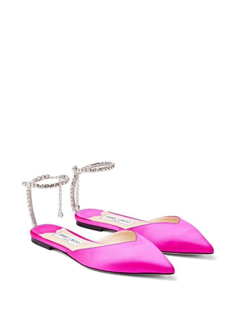 JIMMY CHOO Saeda crystal-embellished pumps outlook
