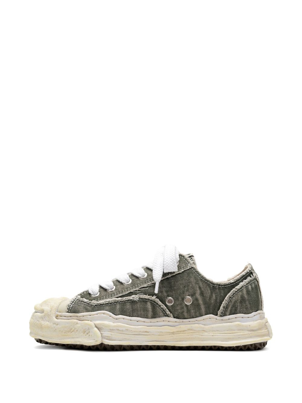 Hank denim low-top sneakers - 3