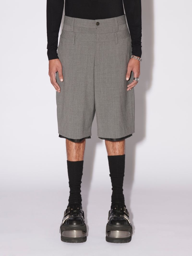 DOUBLE BELTED SHORTS - 3