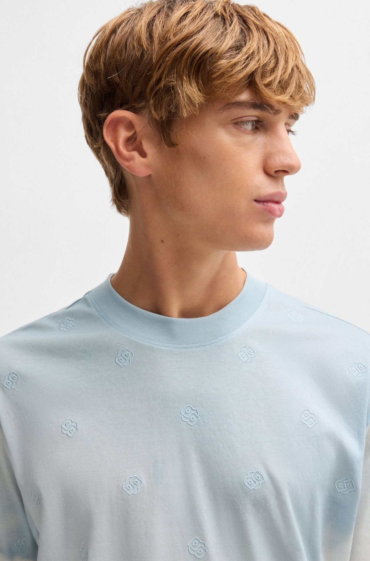 CLOUD-ARTWORK T-SHIRT WITH DOUBLE B MONOGRAMS - 3
