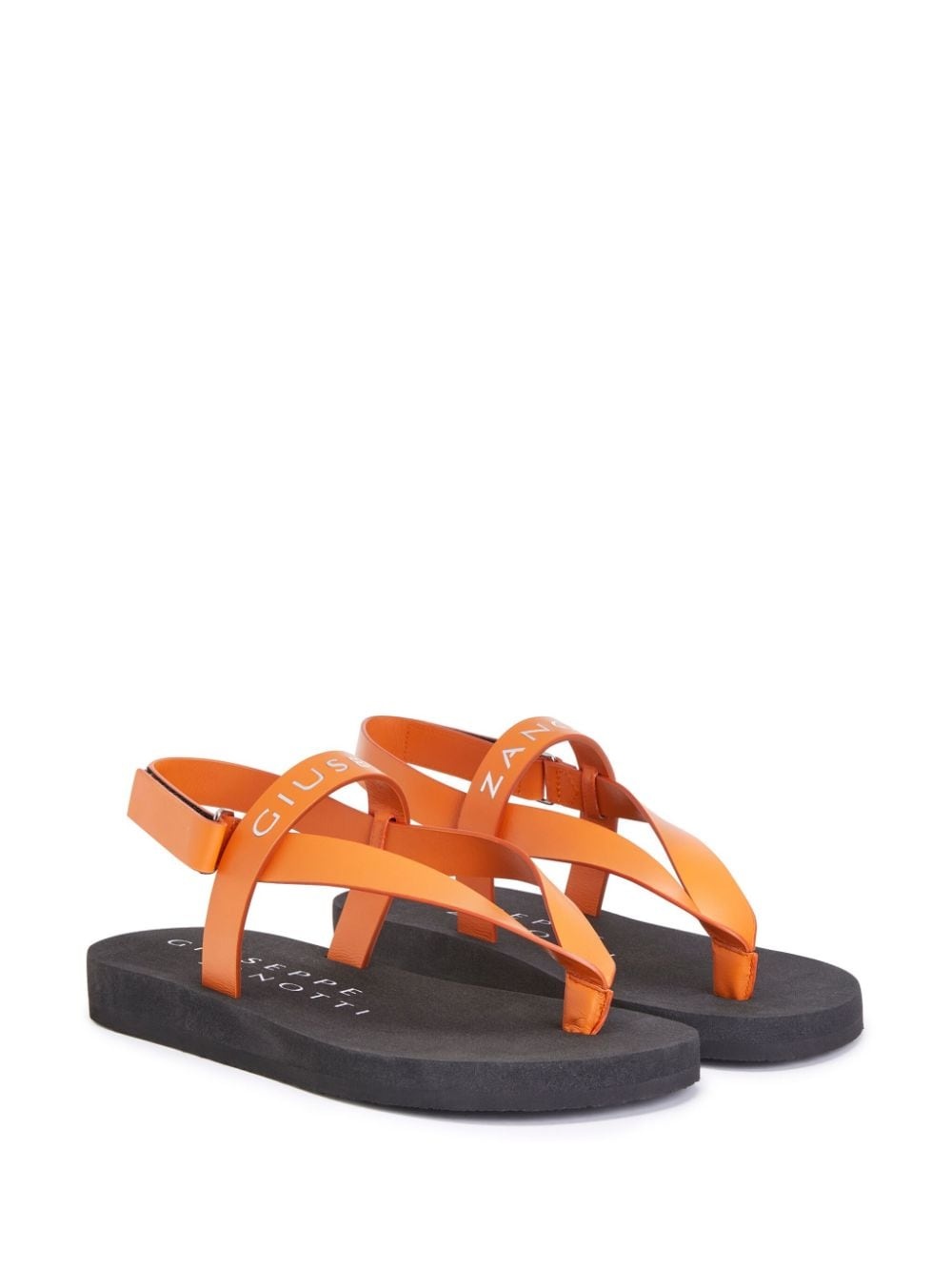 Khais logo-embossed leather sandals - 2