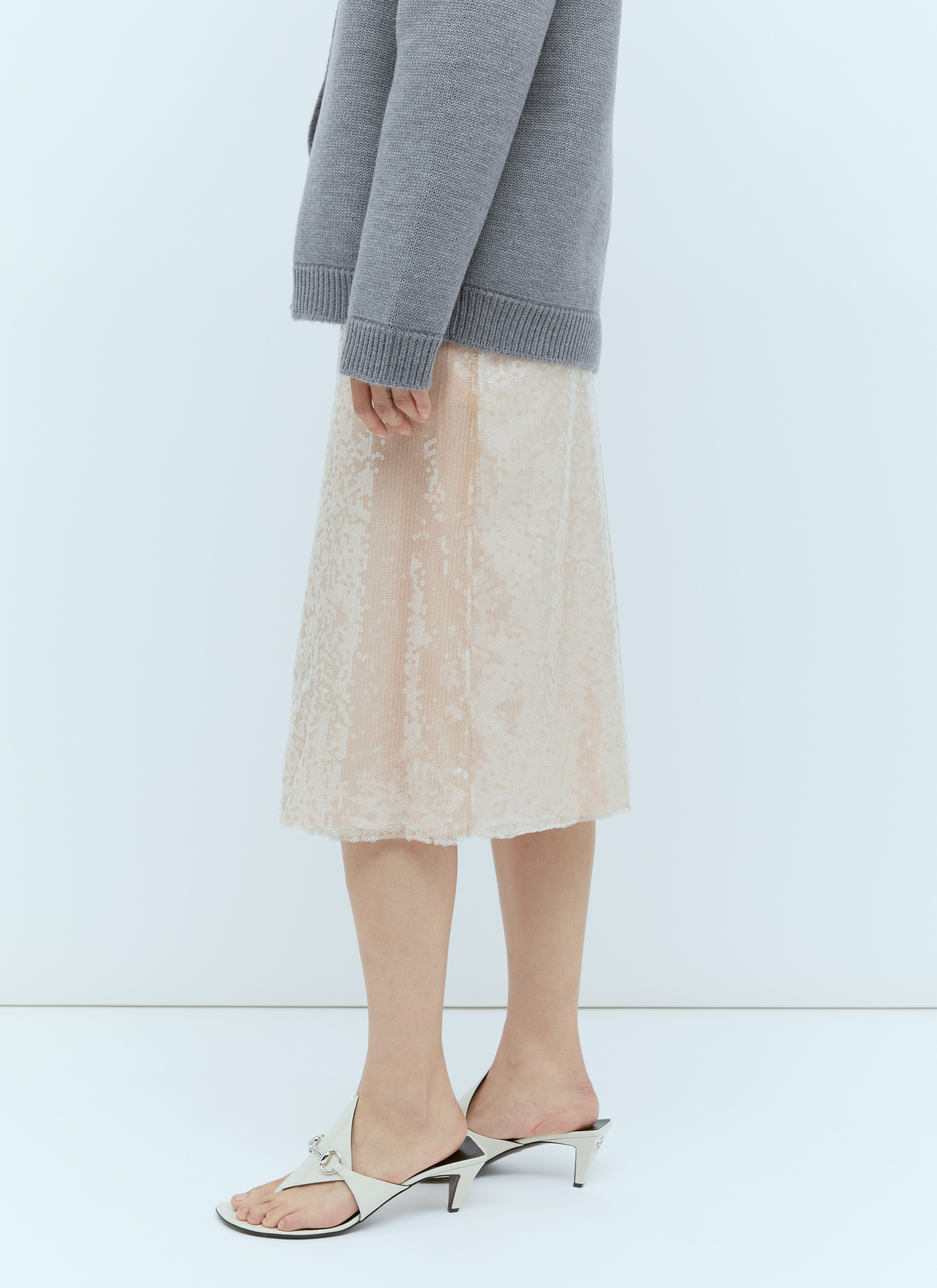 Gucci Women Sequin-Embroidered Tulle Skirt - 4
