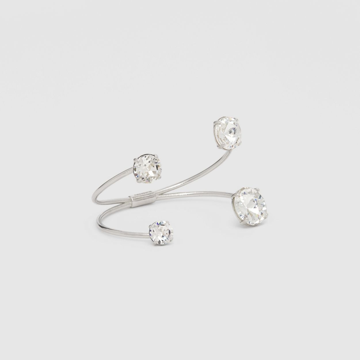 Crystal Detail Palladium-plated Cuff - 5