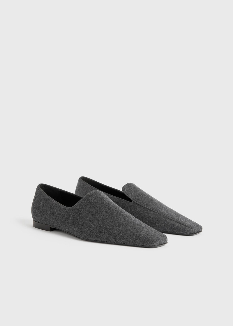 The Piped Loafer grey melange 4