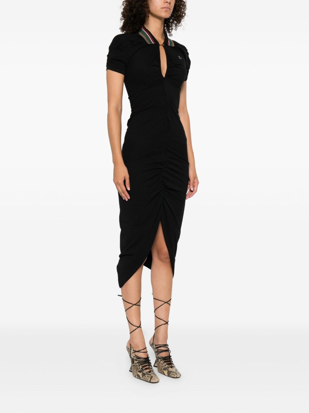 cotton polo dress - 3