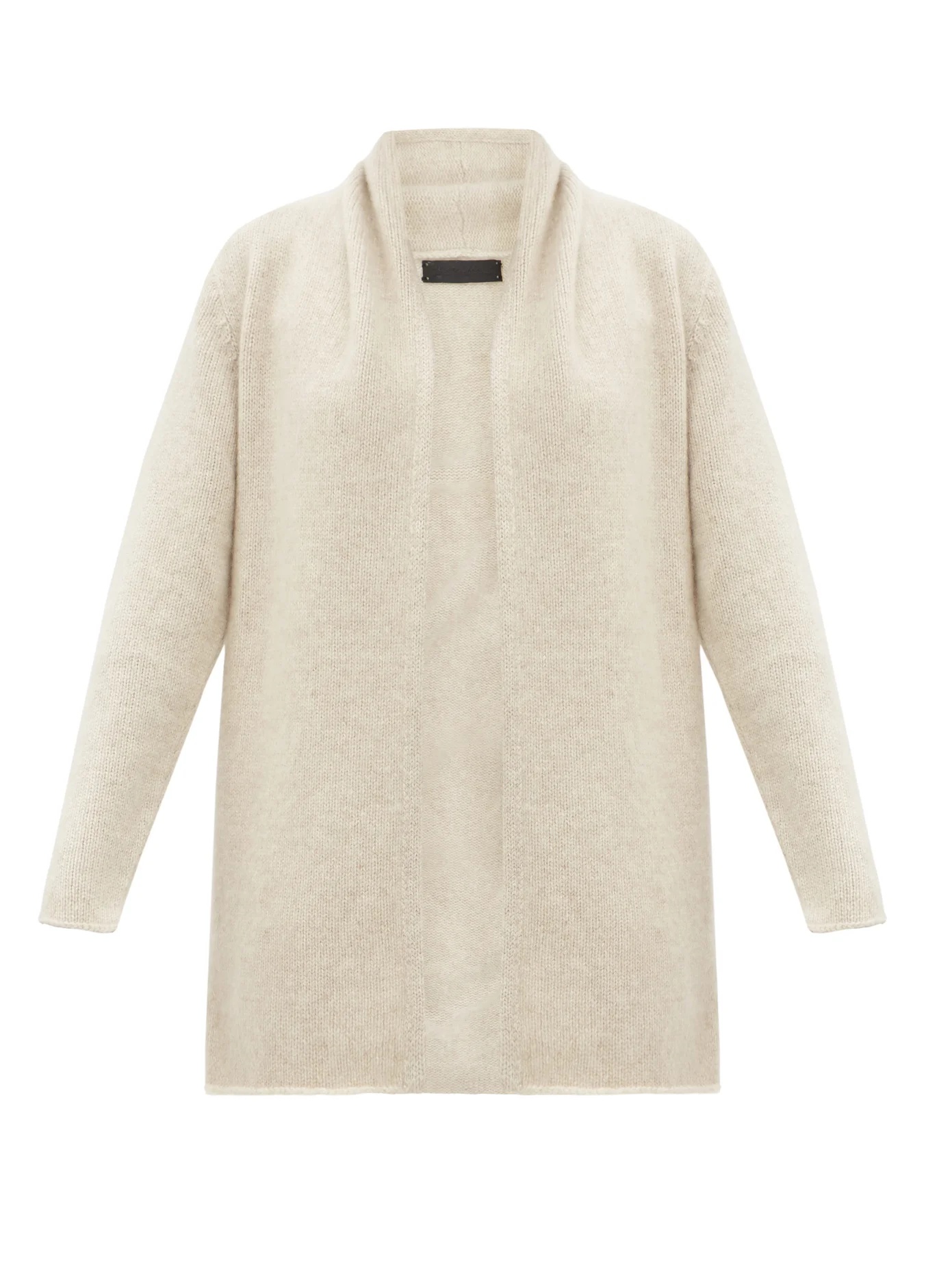 Italy Smoking collarless cashmere cardigan - 1