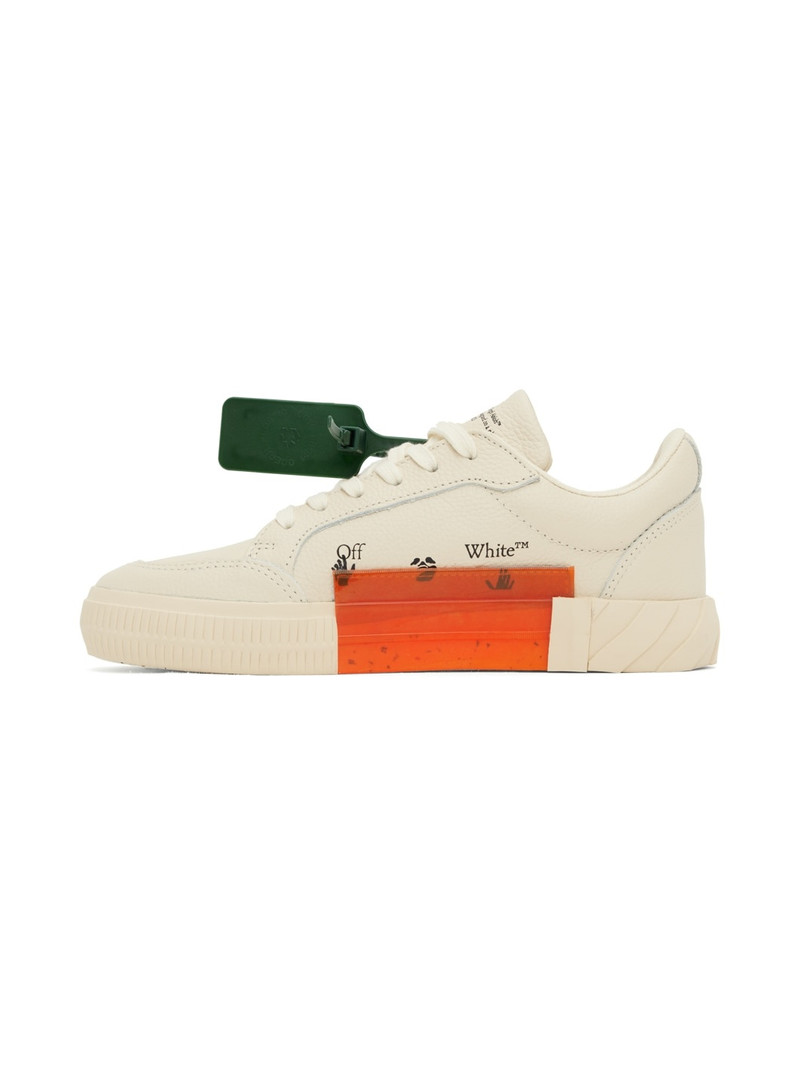 Off-White Beige Vulcanized Sneakers outlook