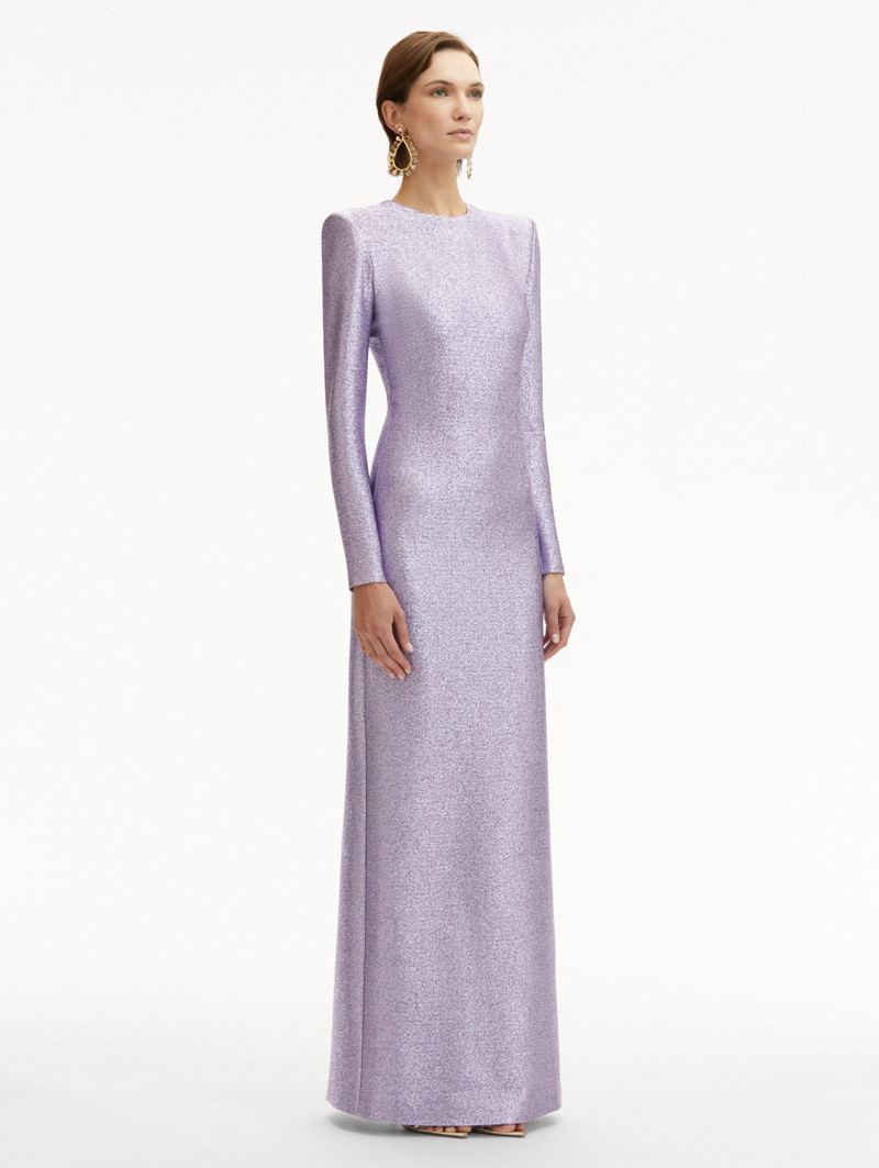 LAMÉ COLUMN GOWN 4