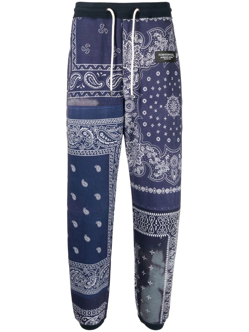 bandana-print trousers - 1