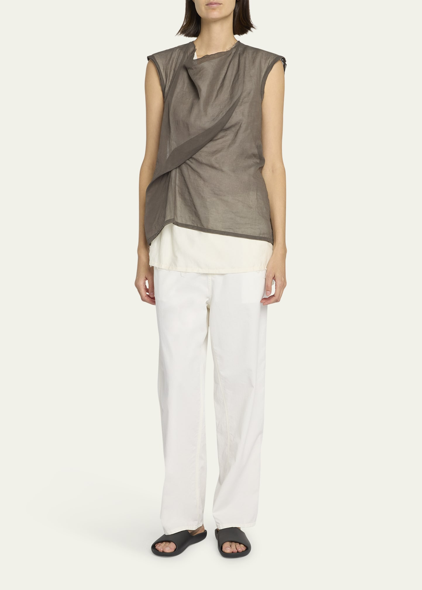Inawa Draped Layered Sleeveless Top - 2