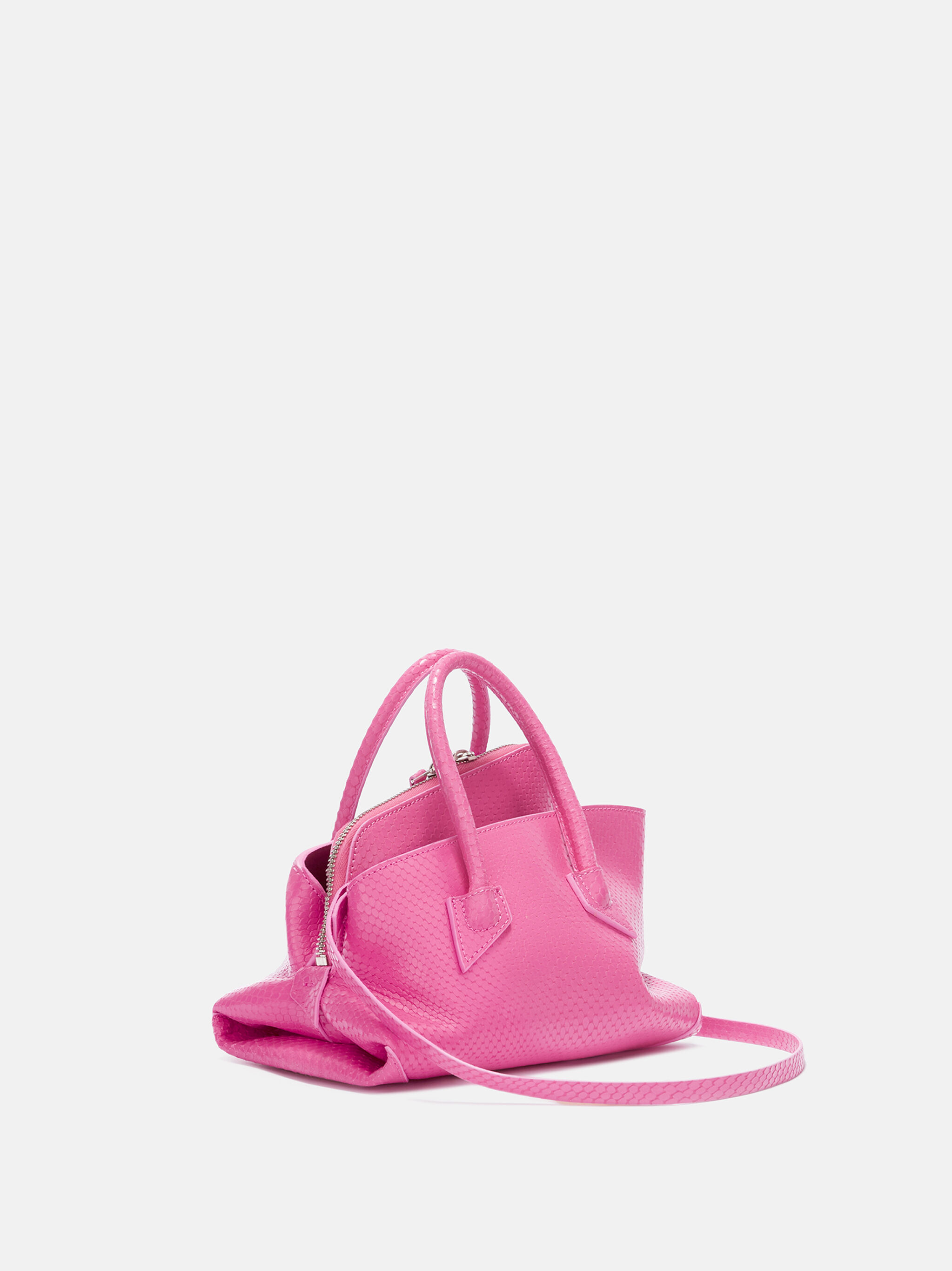 ''LA PASSEGGIATA MINI'' FUCHSIA TOP HANDLE - 3