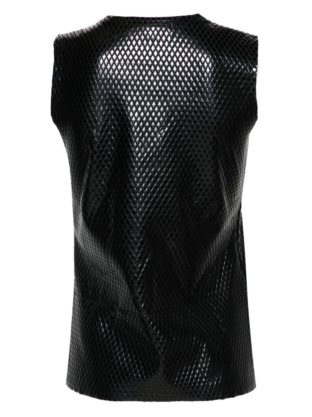 diamond-pattern tank top - 2