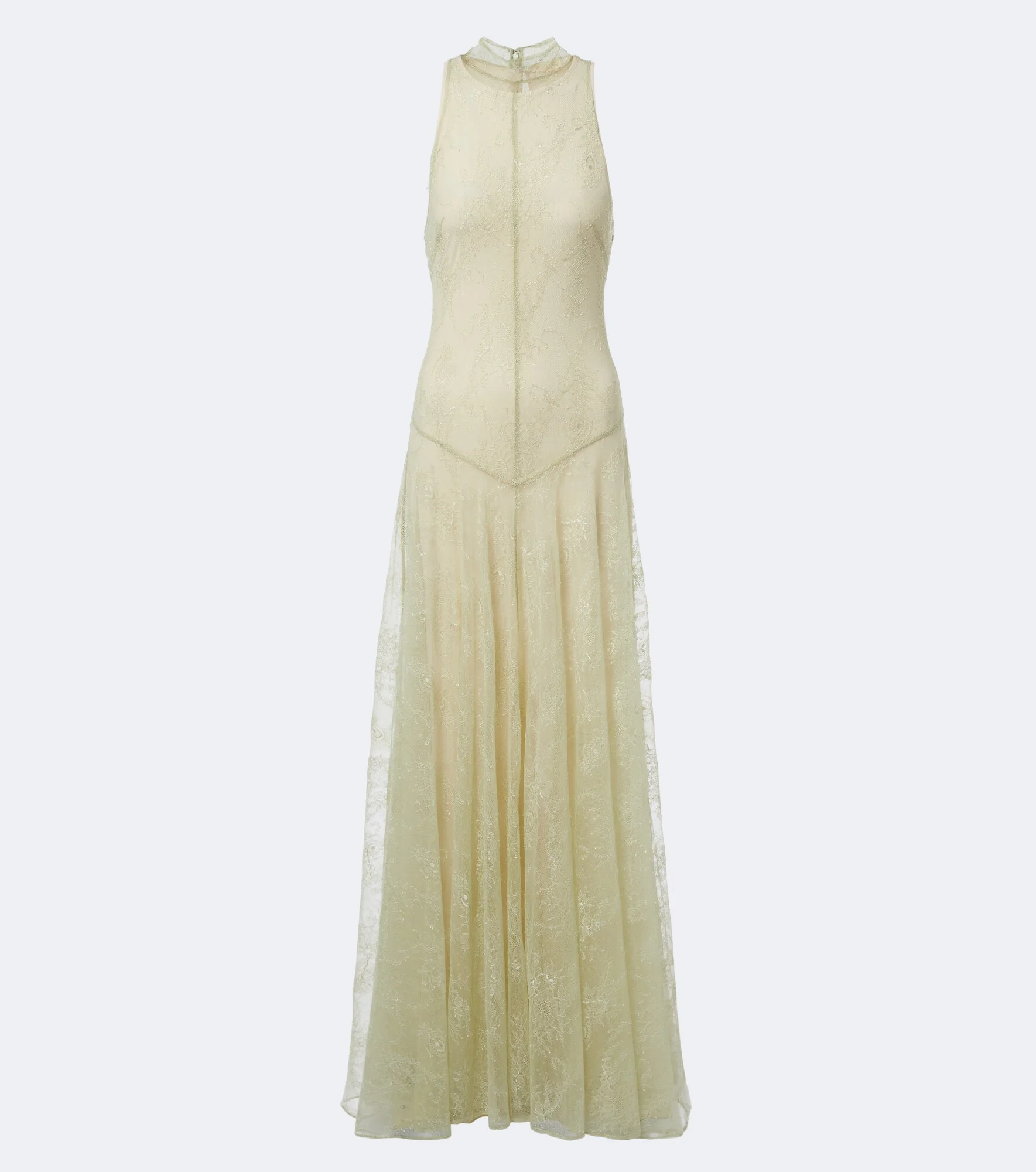 Palomina halterneck lace maxi dress - 1