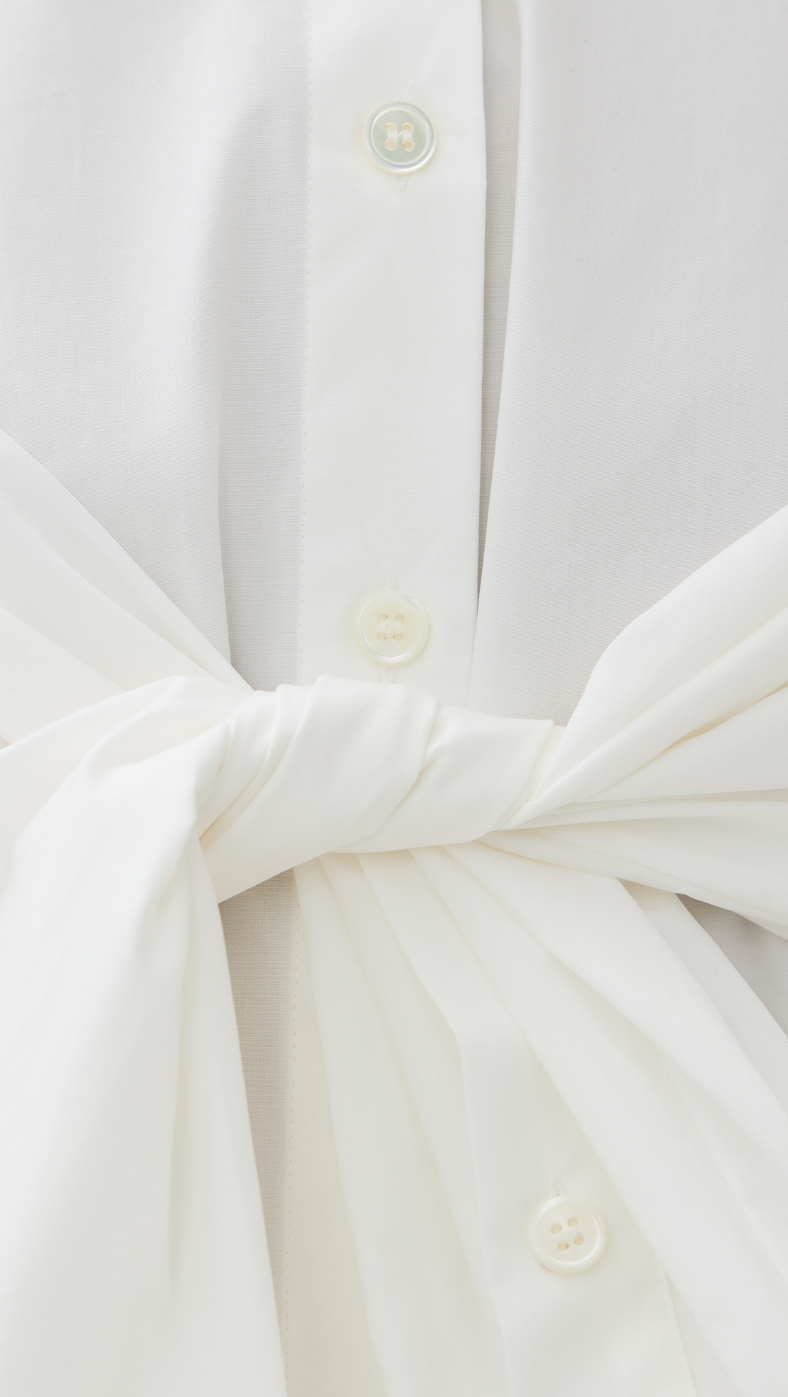 Poplin Silk Combined Gilet Dress - 5
