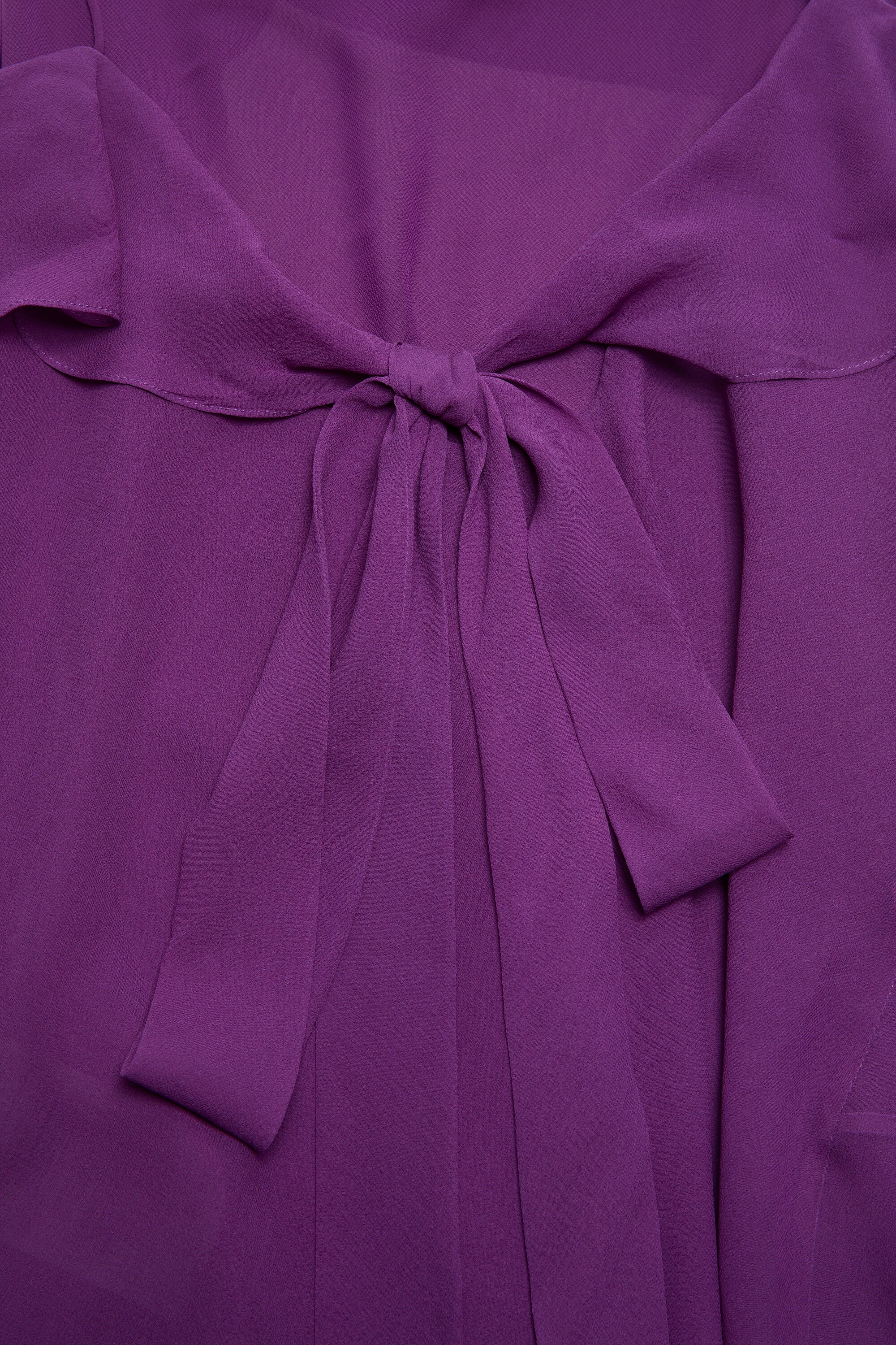 Silk dress - Berry purple - 4