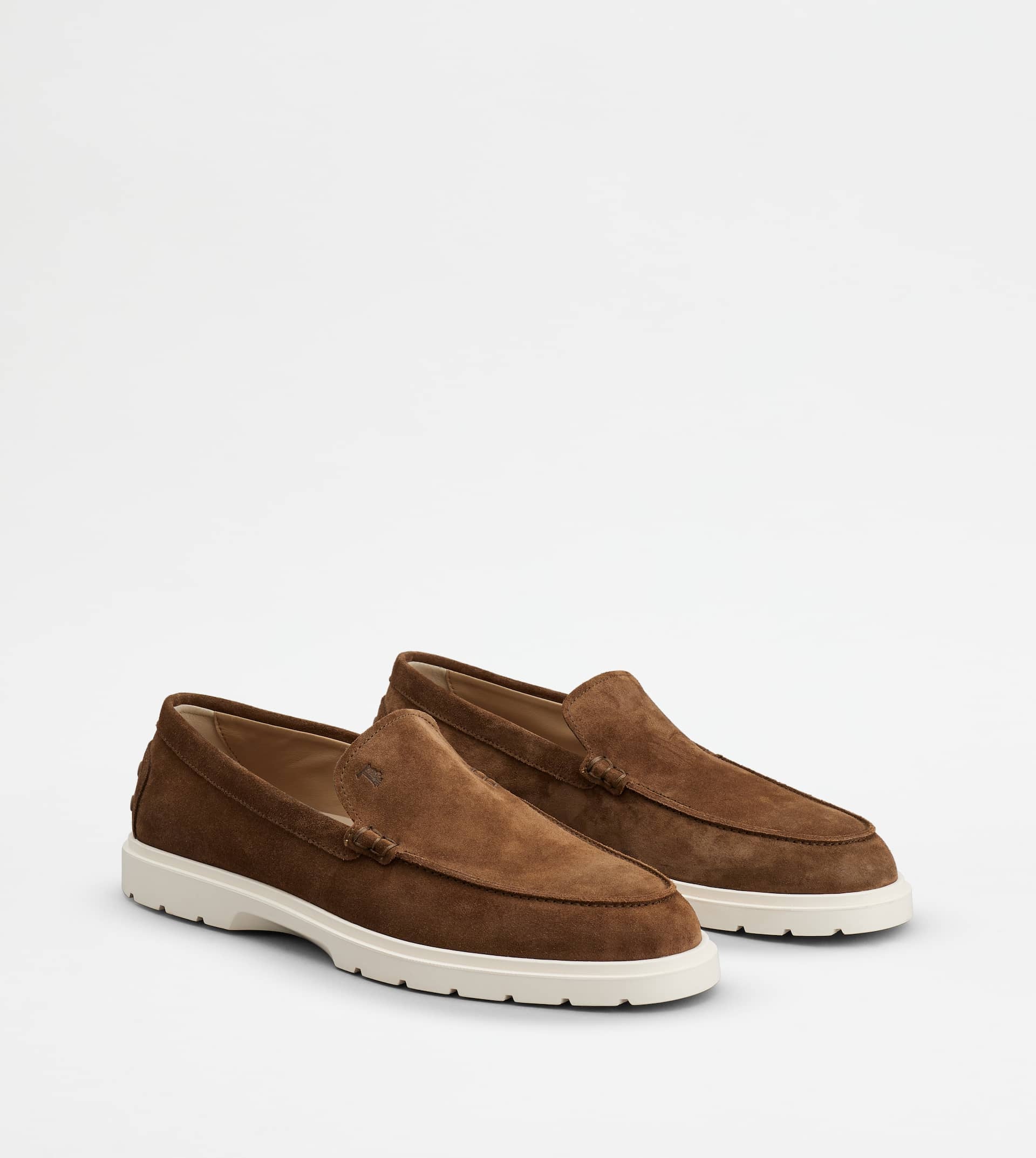 SLIPPER LOAFERS IN SUEDE - BROWN - 3