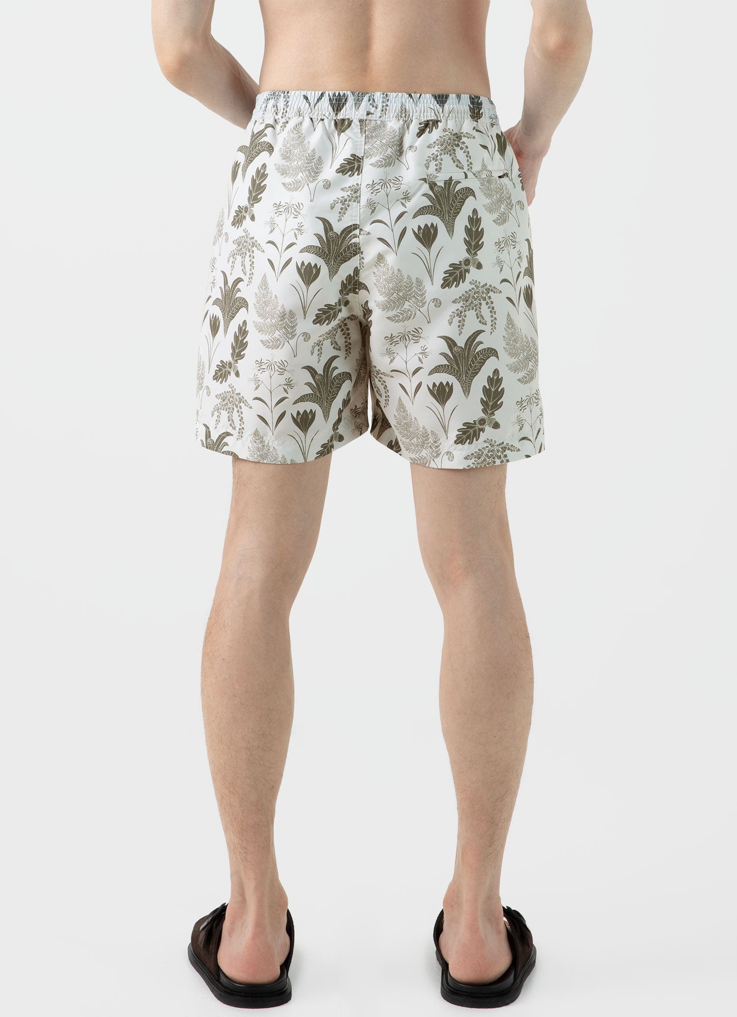 Leaf Print Swim Short - 5