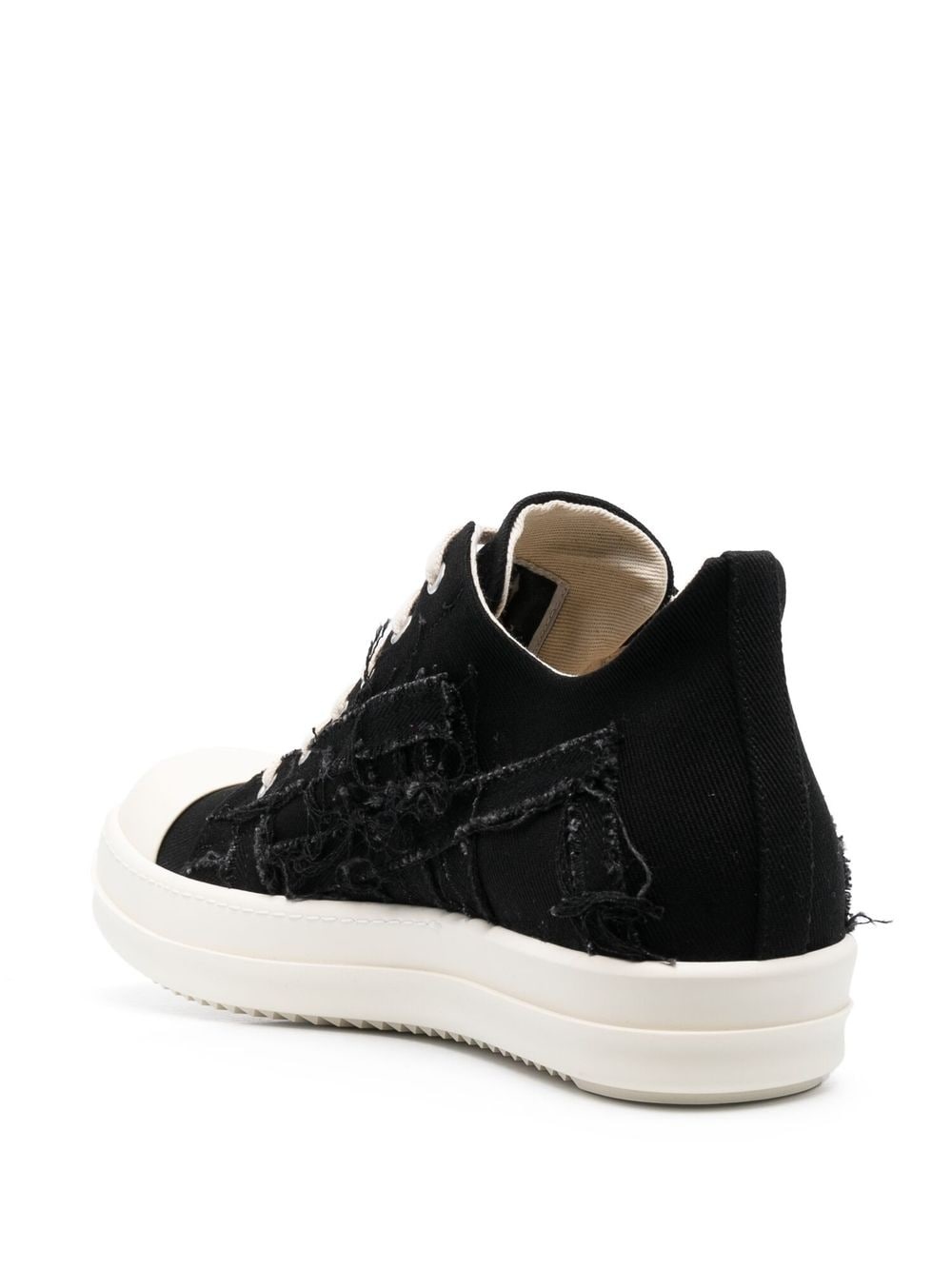 distressed-effect low-top sneakers - 3