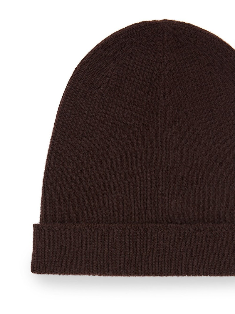 Brown Virgin Wool Beanie 3