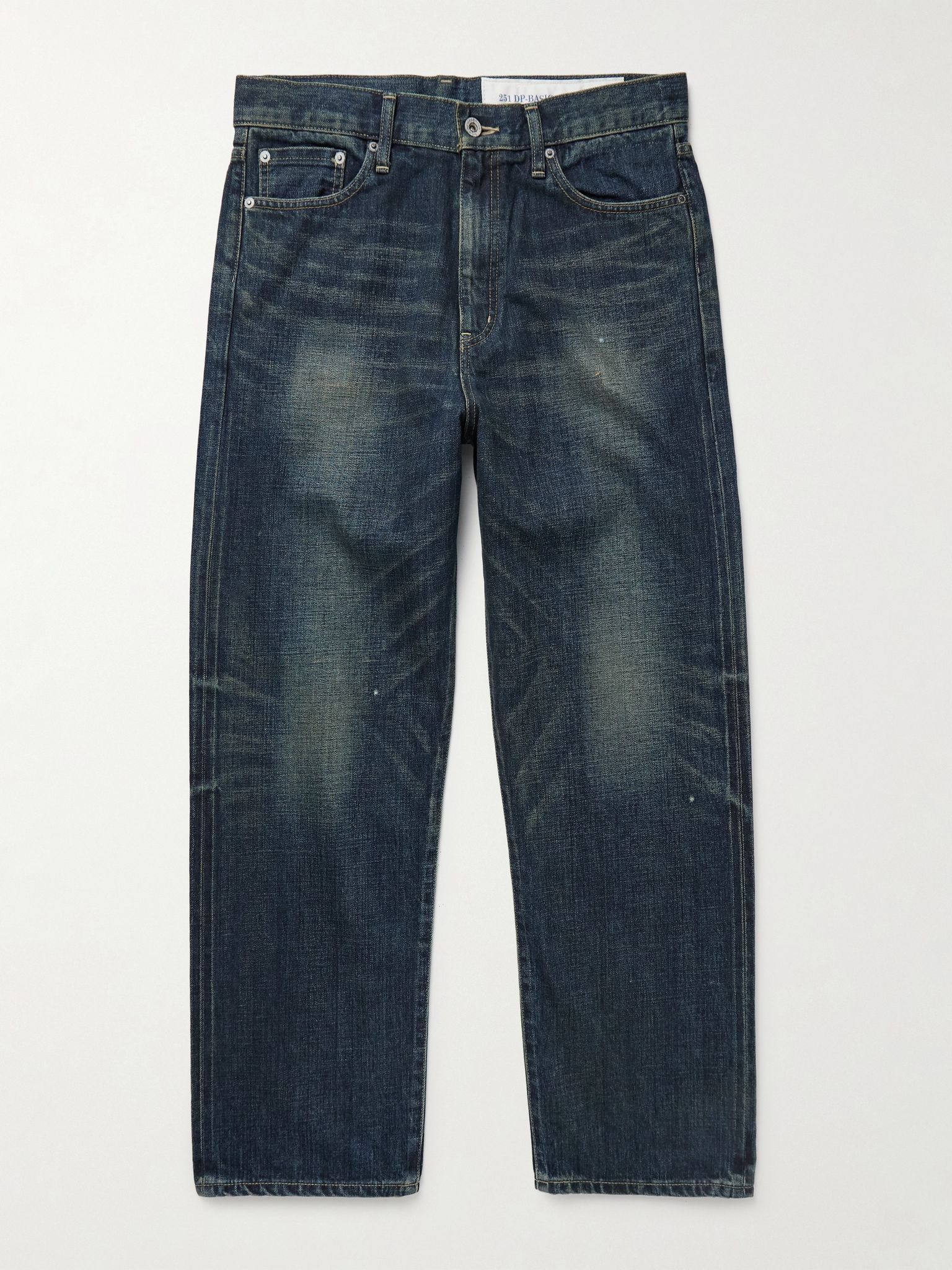 DP Basic Straight-Leg Selvedge Jeans Indigo - 1