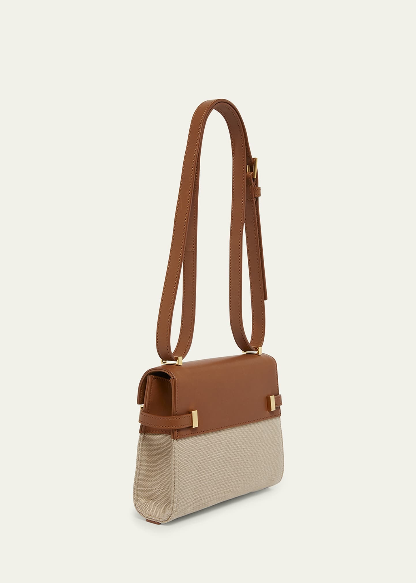 Manhattan Mini Crossbody Bag in Canvas and Leather - 3