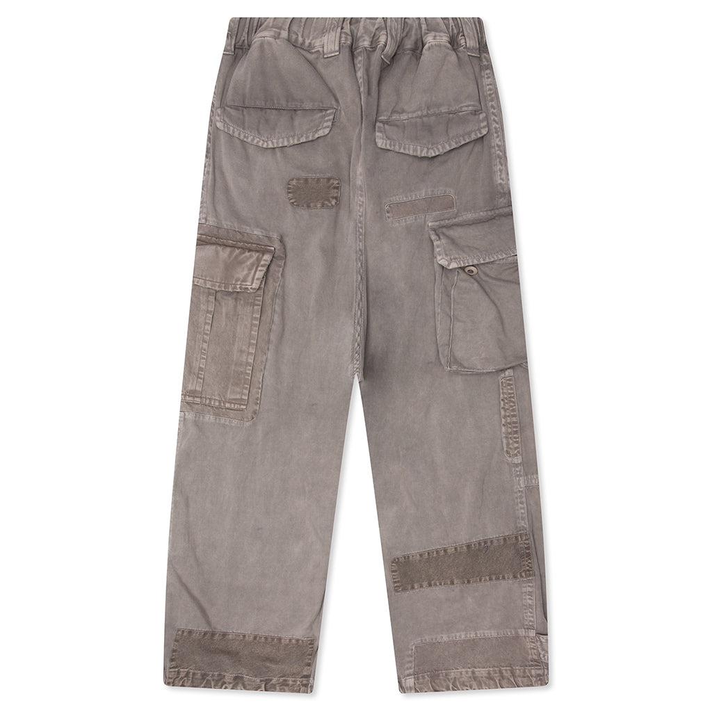 REPAIR CARGO TROUSERS - LIGHT GREY - 2
