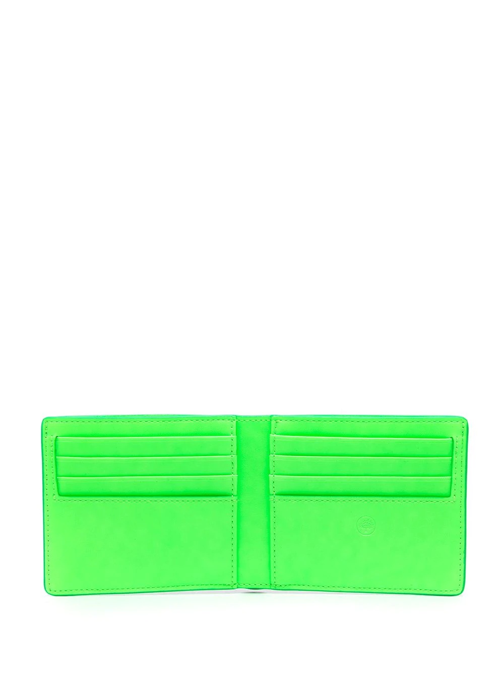 contrast-lining leather wallet - 3