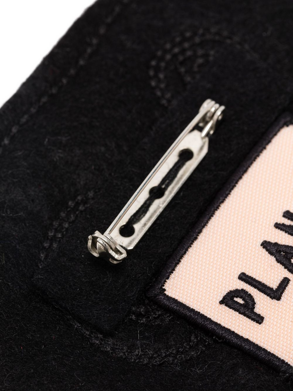 triangular embroidered  pin - 3