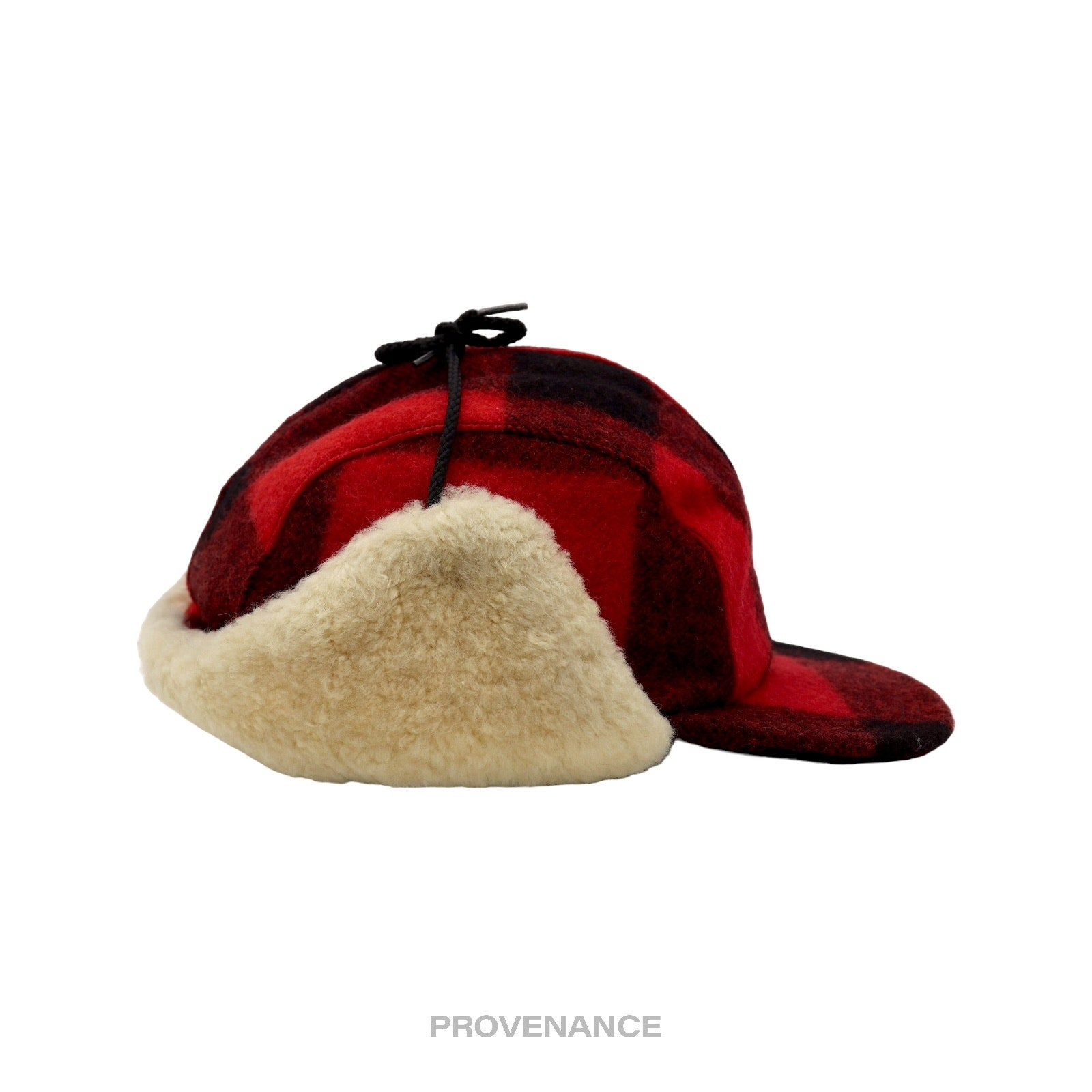 Filson Double Mackinaw Wool Cap - Red Black Plaid - 5