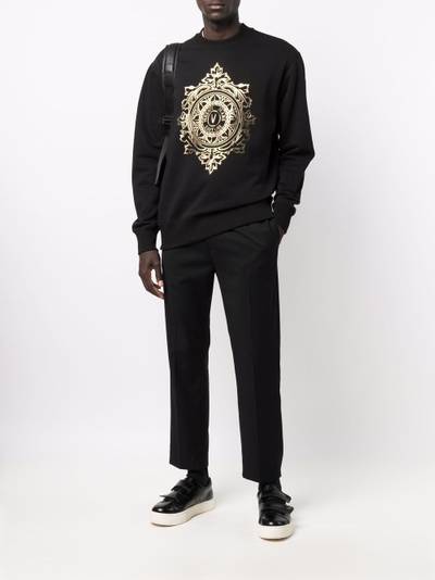 VERSACE JEANS COUTURE foil logo sweatshirt outlook