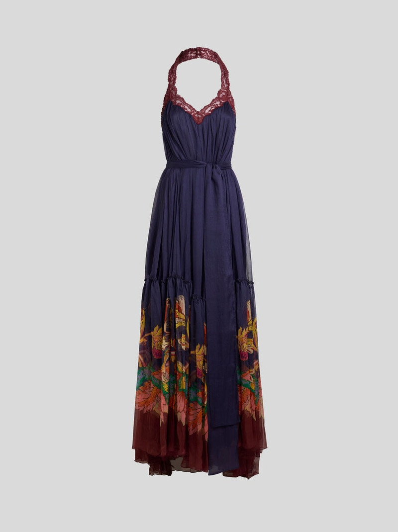 BOHO DRESS WITH OPEN BACK AND FLOUNCE 1