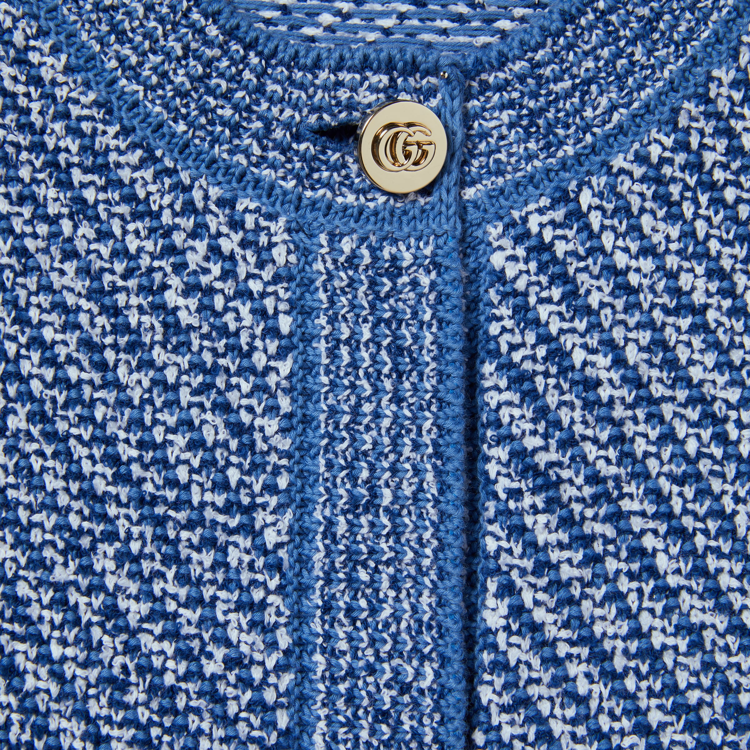 Fine cotton crewneck cardigan - 7